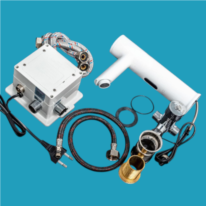 Baterie automata senzor lavoar alba fara atingere [3]