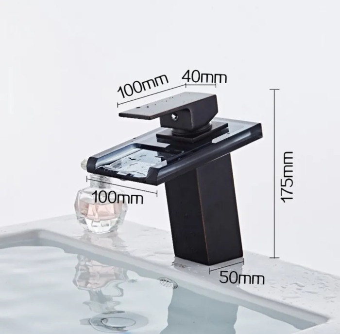 Baterie sticla cascada led Preston neagra [3]