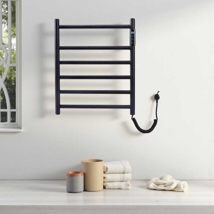 Calorifer electric uscare prosop baie 4 elementi culoare negru [3]