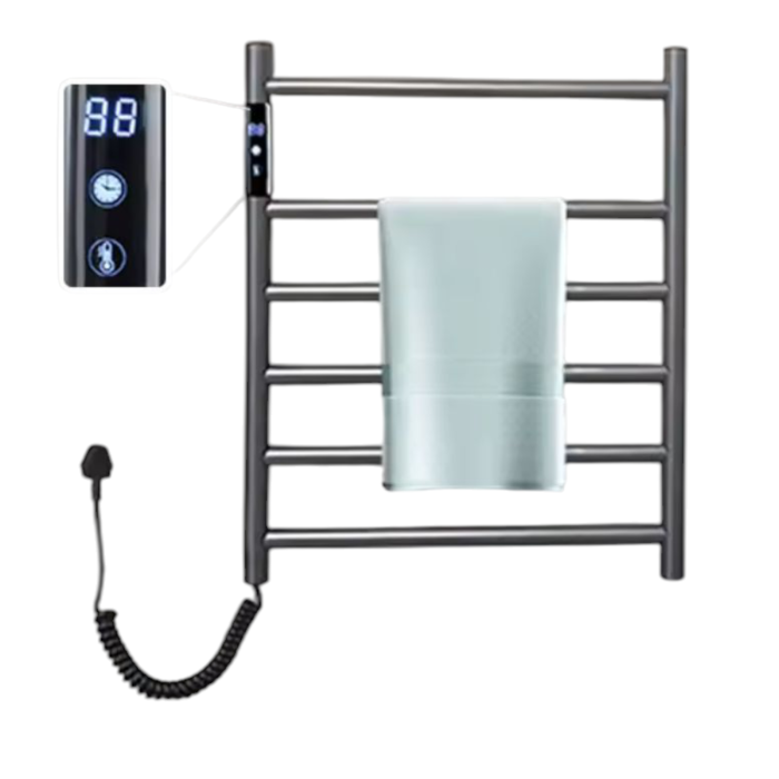 Calorifer electric uscare prosop baie 4 elementi culoare gri antracit [1]