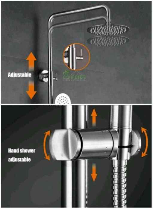 Coloana dus crom periat Starke inox trei functii cabina dus [4]