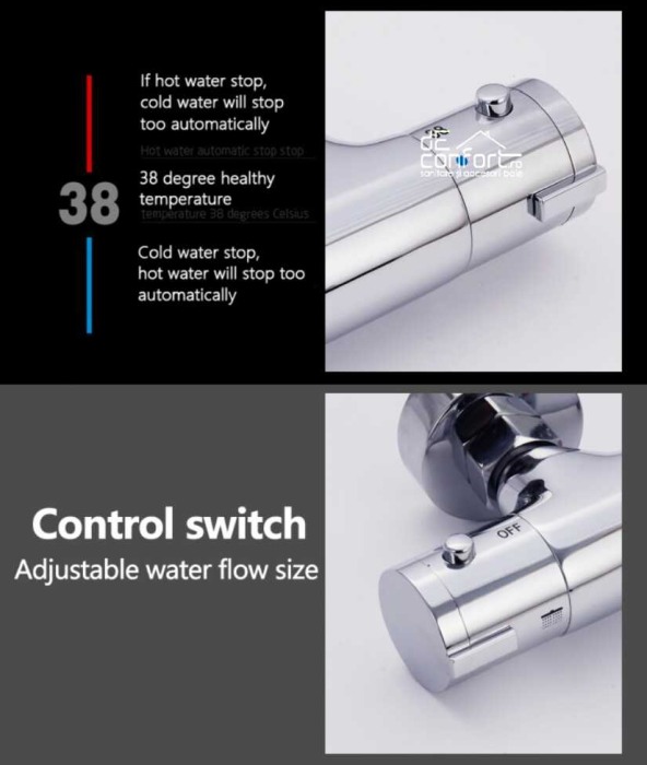 Coloana dus cu baterie termostatata CARA Thermo temperatura reglabila [4]
