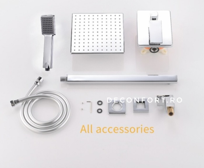 Coloana dus incastrabila cu doua functii montare cabina dus Ermetiq rectangulara [3]