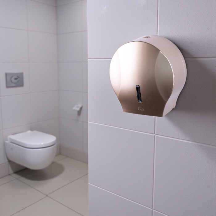 Dispenser auriu pentru rola hartie igienica mare JUMBO [2]