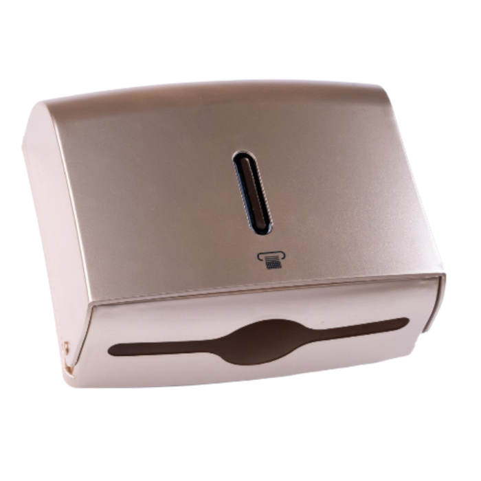 Dispenser prosoape hartie pliate 300 buc plastic ABS auriu [4]