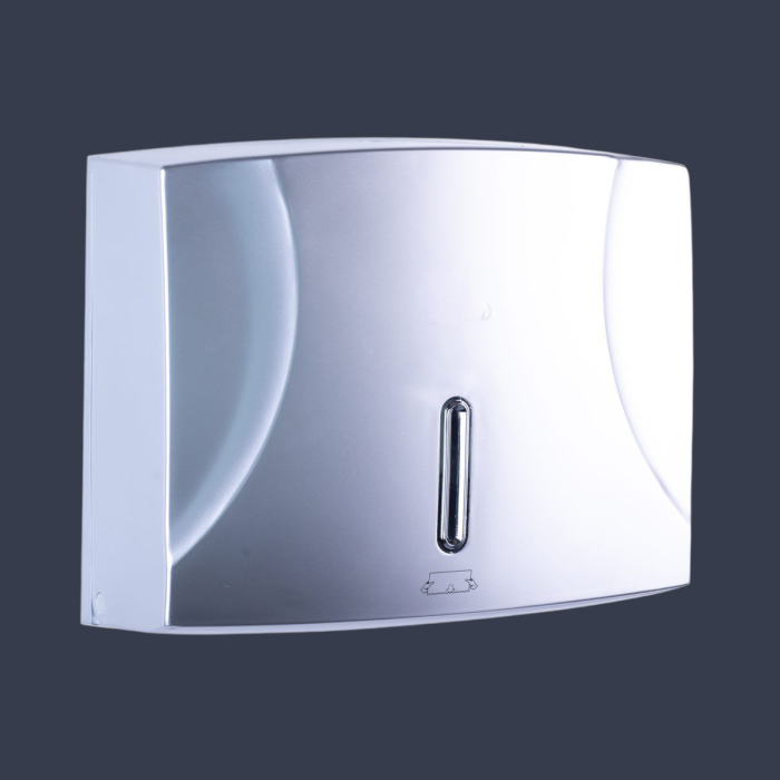 Dispenser prosoape hartie pliate gri inchidere cheie plastic ABS [3]