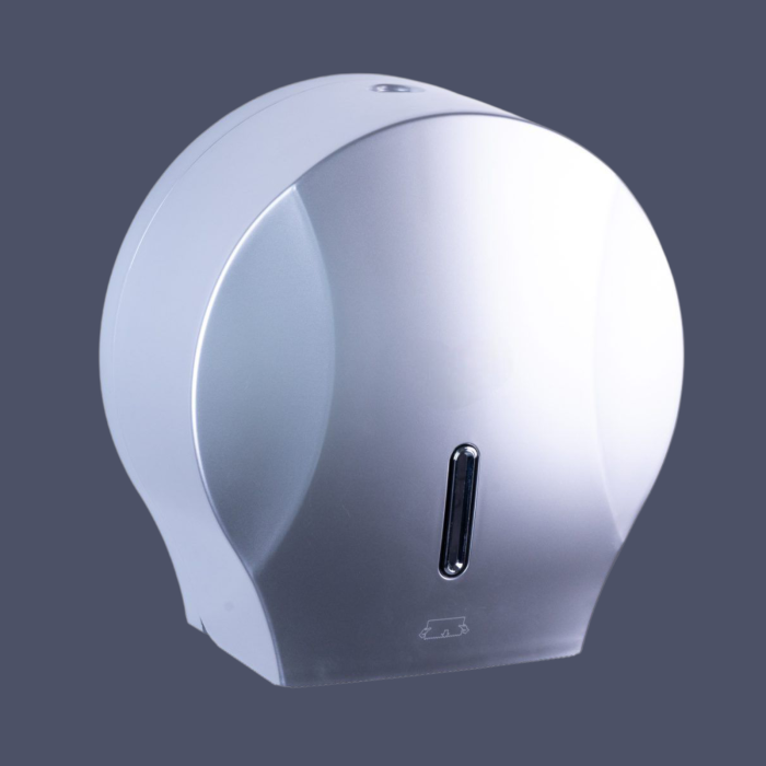 Dispenser rola hartie igienica mare argintiu [3]