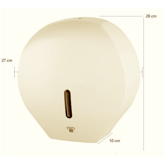 Dispenser prosoape hartie igienica rola mare JUMBO alb [4]