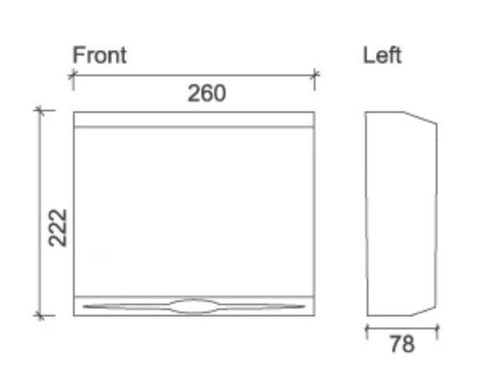 Dispenser satinat inox prosoape pliate hartie 200buc [3]