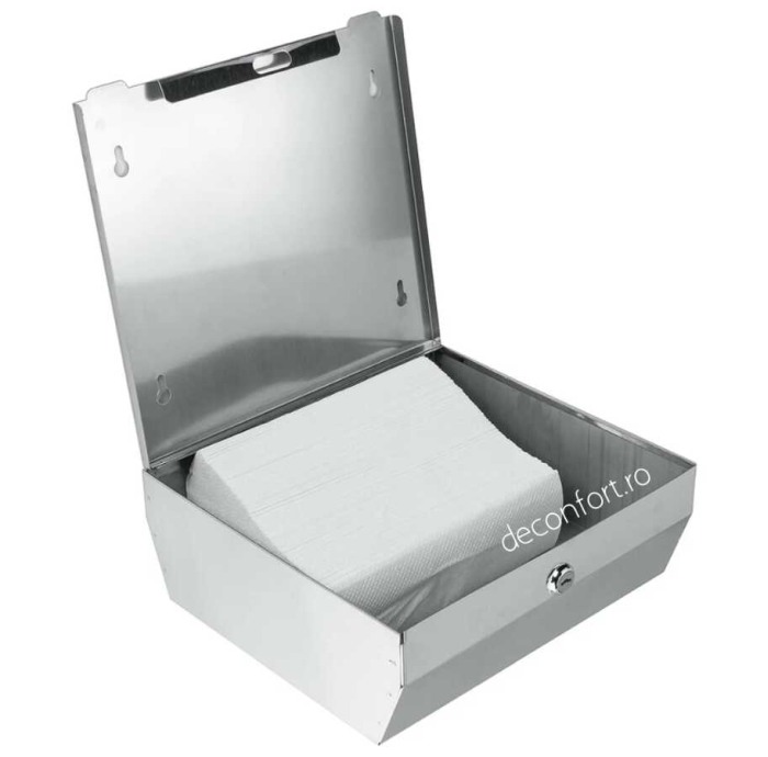 Dispenser satinat prosoape hartie capacitate 300buc metalic [3]