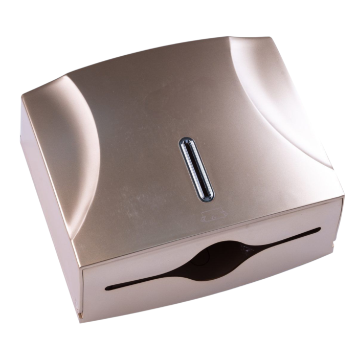 Dispenser servetele hartie pliate 300 buc auriu inchidere cheie [4]