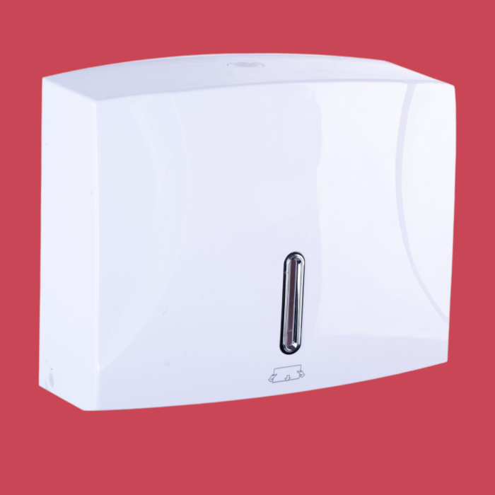 Dispenser servetele pliate 300 buc cu cheie culoare alba [3]