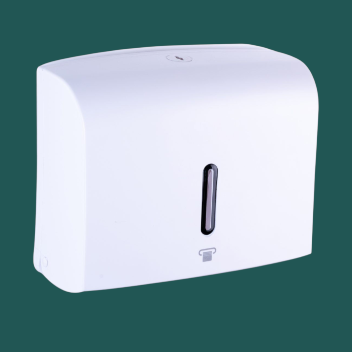 Dispenser servetele pliate 300 buc plastic ABS alb cu cheie [3]