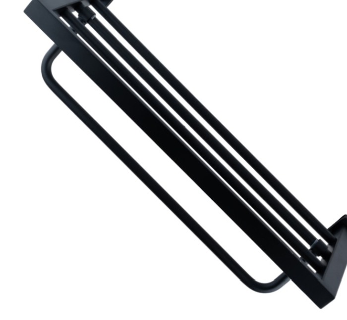 Etajera neagra raft baie rabatabil AGS5 [2]