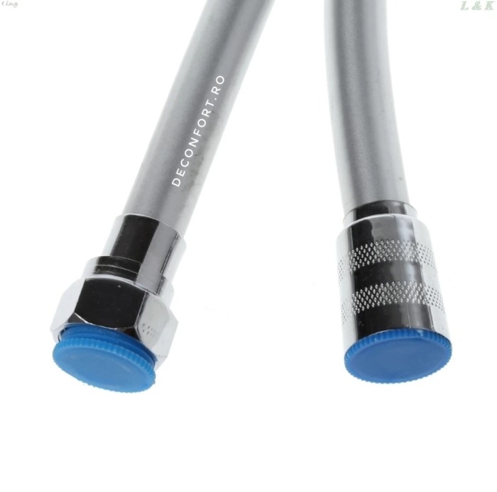 Furtun dus silicon gri satinat conectare universala [3]