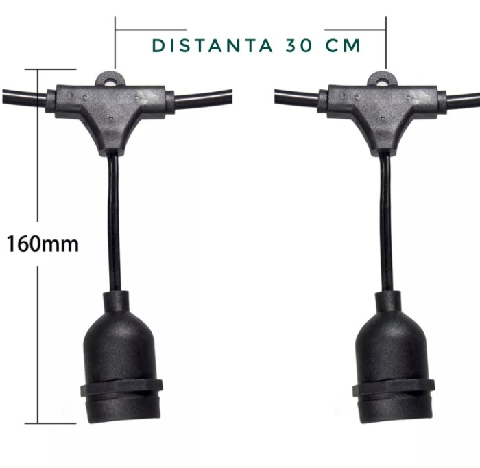 Ghirlanda luminoasa cablu iluminat led exterior [5]