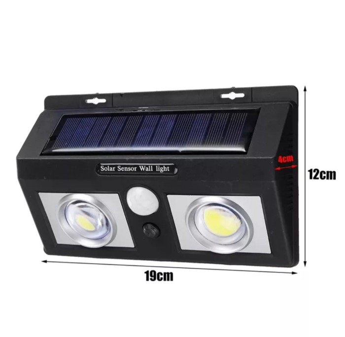 Lampă solară LED cu senzor mișcare și lumina [4]