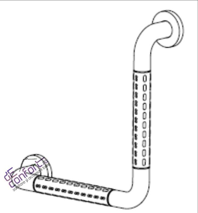 Maner sprijin persoane dizabilitati 90 grade antibacterian Dikalan [3]