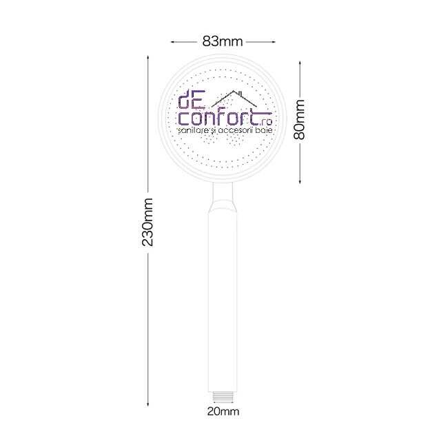 Para dus corp aluminiu albastra cu microperforatii AluSense pt jet uniform [4]