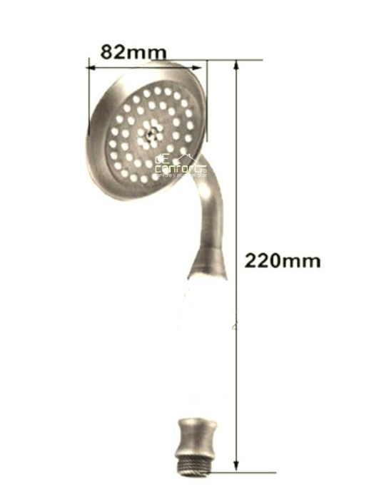 Para dus mana bronz antichizat YOLA maner alb [3]