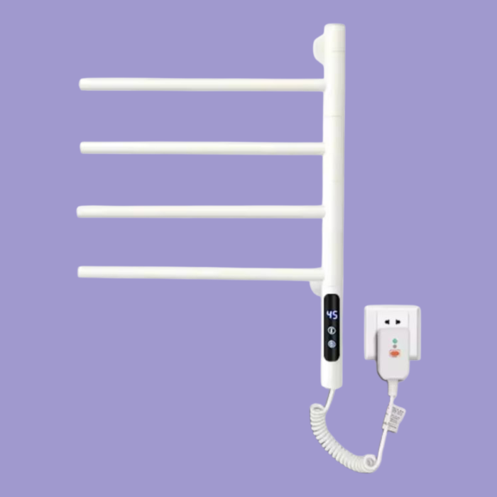 Port-prosop electric baie 4 brate rabatabile alb [4]