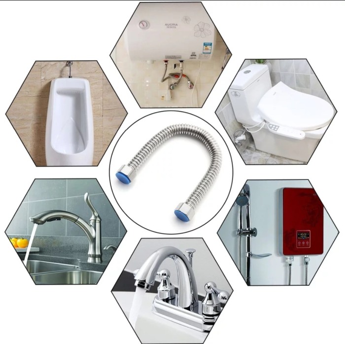 Racord inox alimentare apa 1/2 filet interior baterii sanitare [4]