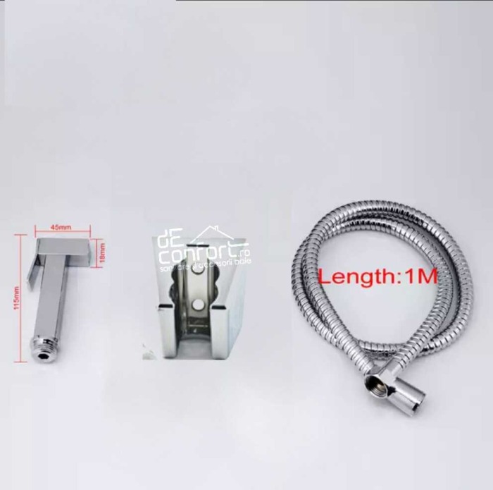 Set bideu rectangular cu furtun para dus [2]