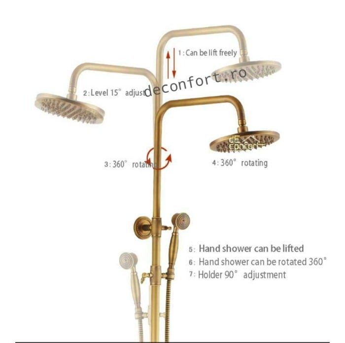 Sistem dus trei functii antichizat retro Lucia [3]