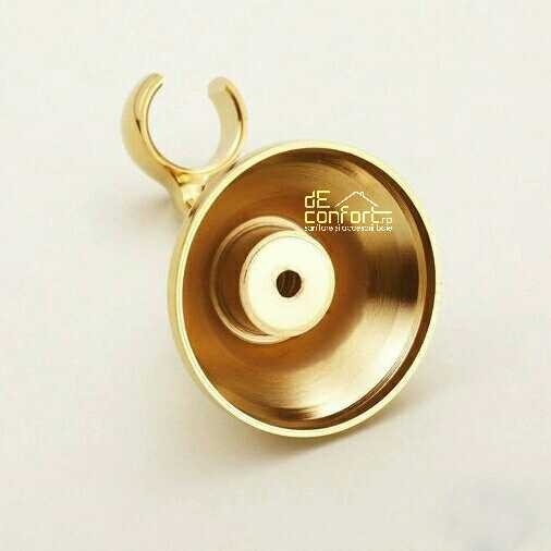 Suport dus rotund prindere perete auriu din plastic ABS Gold [3]