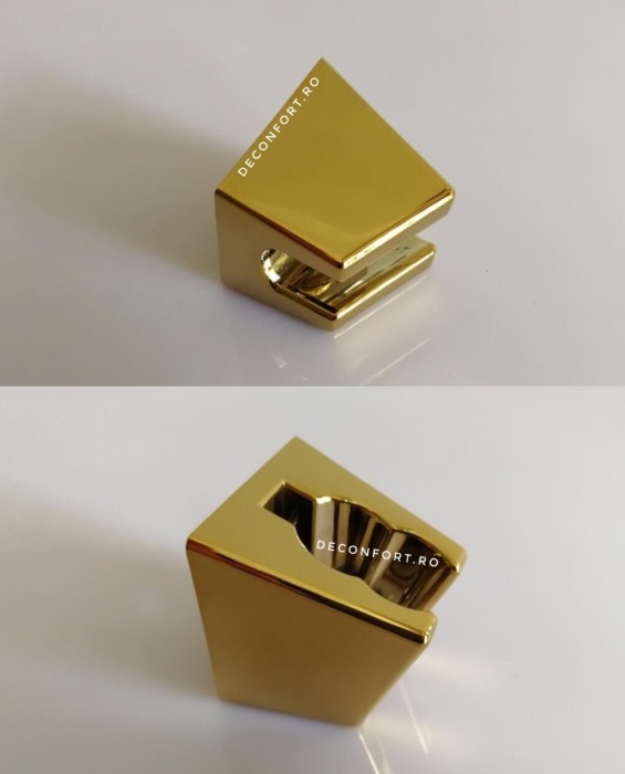 Suport fix AURIU pentru para dus Gold cu doua pozitii fixare perete cu dibluri [3]