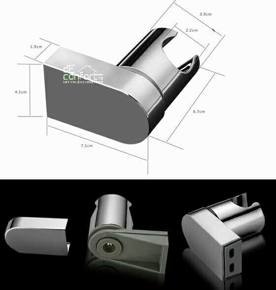 Suport para dus reglabil aspect cromat [2]