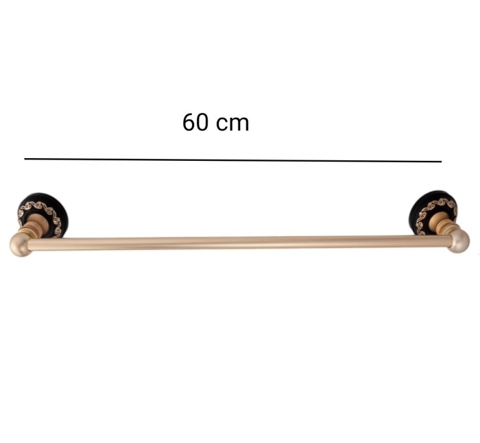 Suport prosop baie negru auriu mat AGS1 [3]