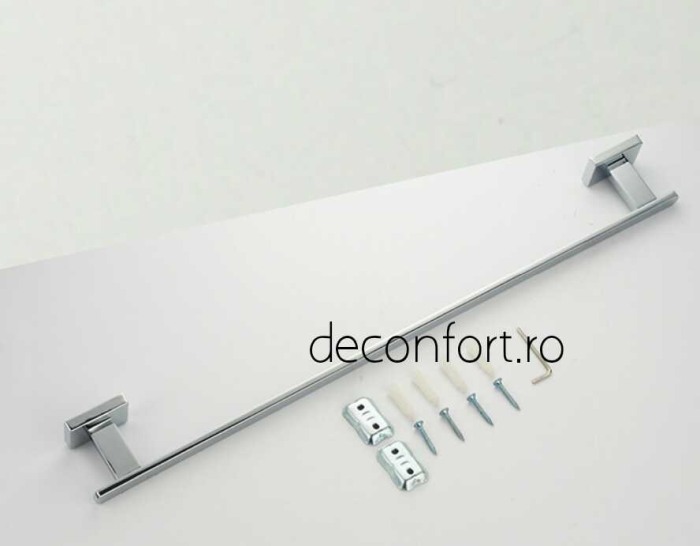 Suport prosop bara Liner cromat lucios aspect liniar prindere perete doua puncte [4]