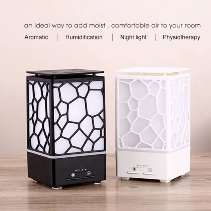 Umidificator aromaterapie uleiuri esentiale Water Cube negru [3]