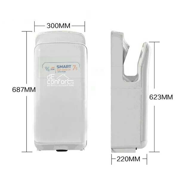 Uscator maini sensor profesional SmartSeven 1700w gri inchis [4]