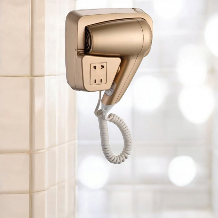 Uscator par profesional auriu1200w cu priza aparat ras [2]