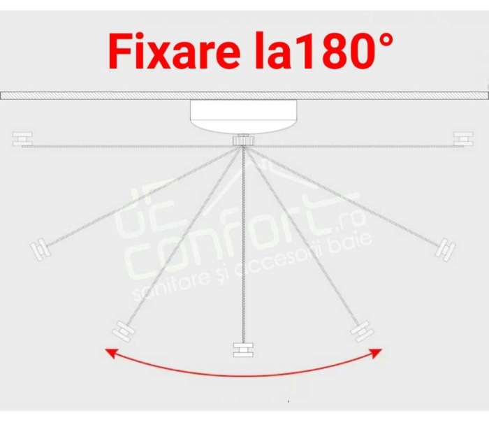 Uscator suport retractabil pentru rufe cu sfoara 2.5m [3]