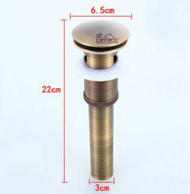Ventil evacuare lavoar bronz antichizat quick-clack [5]