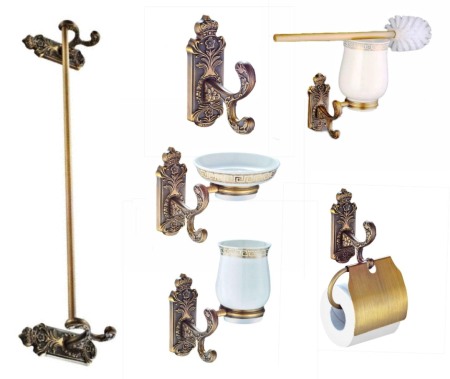 Accesorii baie antichizate GAPP 6 piese [0]