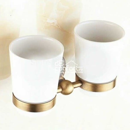Accesorii baie bronz antichizat retro Verona 6 piese [5]