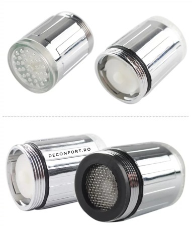 Aerator led colorat pentru bateria lavoar un jet apa [2]