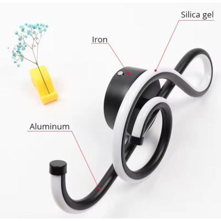 Aplica LED lumina cald, rece, neutru culoare negru - CheiaSol [3]