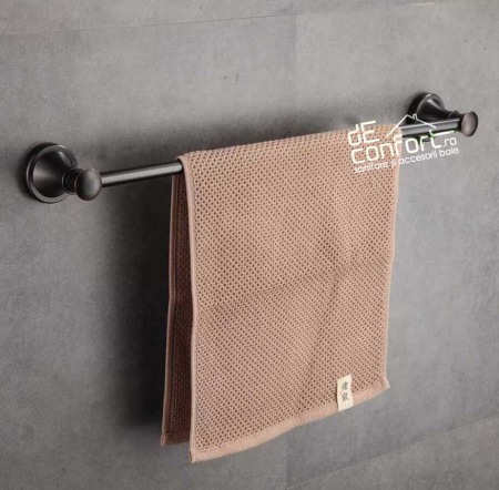 Accesorii baie cromate - Bara antichizata suport prosop retro simpla Ermetiq prindere perete