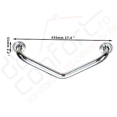 Bara sprijin persoane dizabilitati V-Style cromata [2]