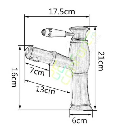 Baterie antichizata Borno Gold Luxury  dus extractabil montare chiuveta [4]