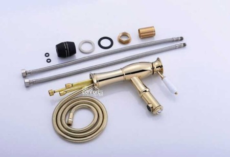 Baterie antichizata Borno Gold Luxury  dus extractabil montare chiuveta [3]