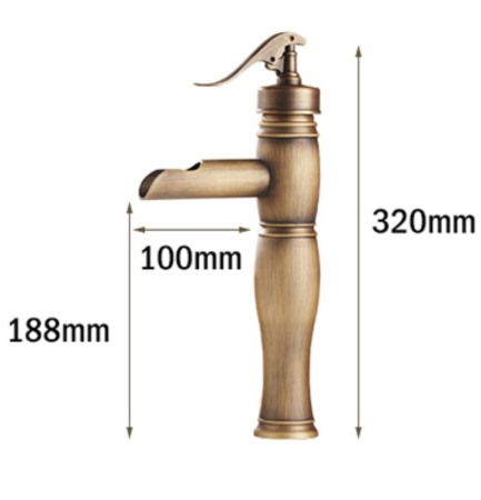 Baterie antichizata bronz inalta montare blat Spring [3]