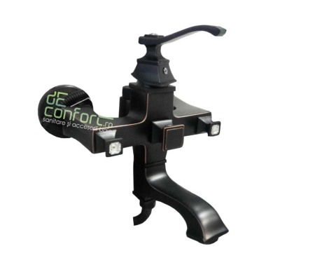 Baterie antichizata cada dus culoare neagra TOGO Dark set dus inclus [1]