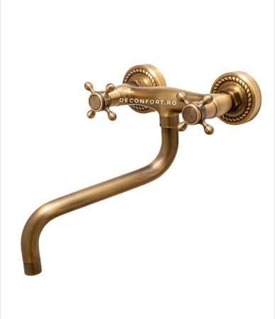 Baterie bronz perete - Baterie antichizata perete YOLA pipa lunga