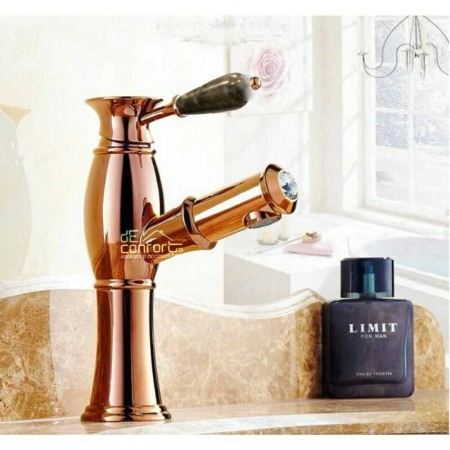 Baterie bronz lavoar - Baterie antichizata RoseGold Borno